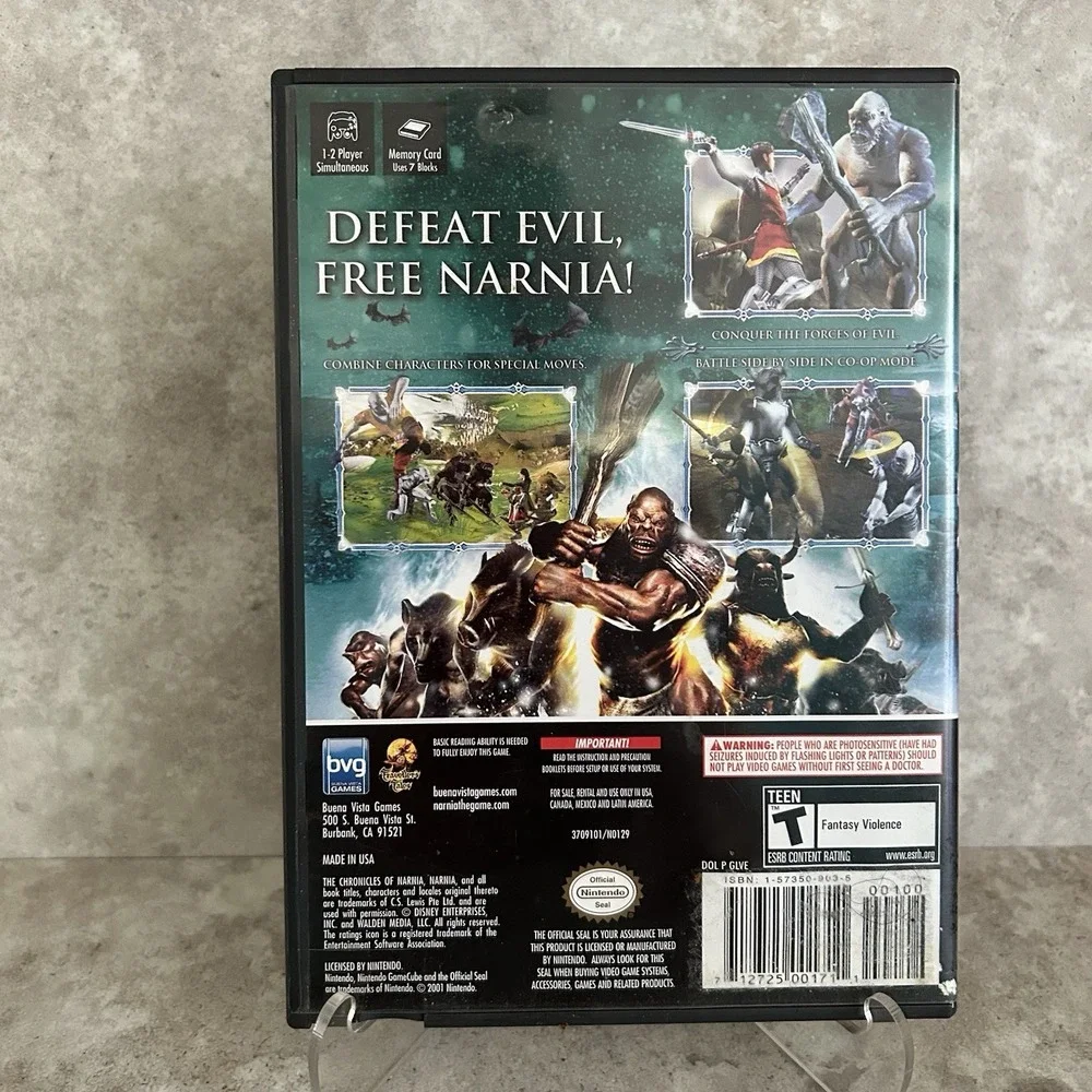 Chronicles of Narnia (Nintendo GameCube, 2005) Complete w/ Manual - Tested
